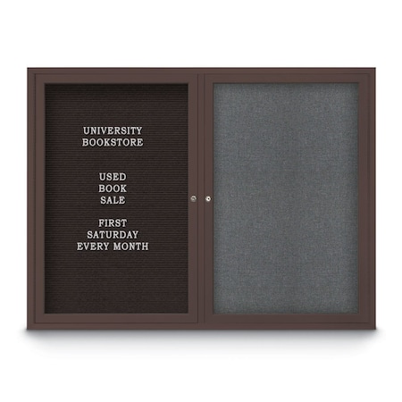 United Visual Products Corkboard, 18"x24", Synthetic Cork/Black UV401PLUS-BLACK-FORBO
